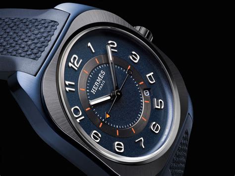 hermes watch blue|hermes unisex 21010.